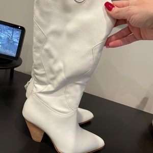 White cowboy boots.  Never worn.